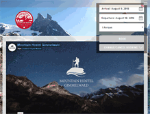 Tablet Screenshot of mountainhostel.com